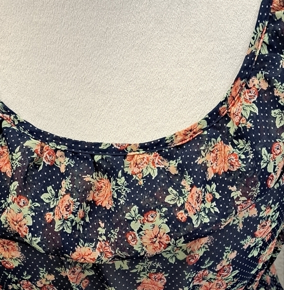 Rue 21 Sleeveless Off The Shoulder Floral Print Mini Dress - Picture 7 of 8